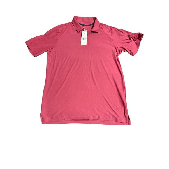 Adidas Other - NWT Adidas Men Size Small Wild Pink Performance Athletic Golf Polo Shirt Go-To